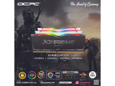 RAM DESKTOP OCPC X3 RGB DDR4 16GB CL16 Intel XMP & AMD EXPO - MMX3A16GD432C16