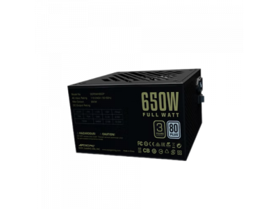 Nguồn máy tính OCPC ENERGIA WH650 WHITE 80+, công suất 650W [BH 36T]